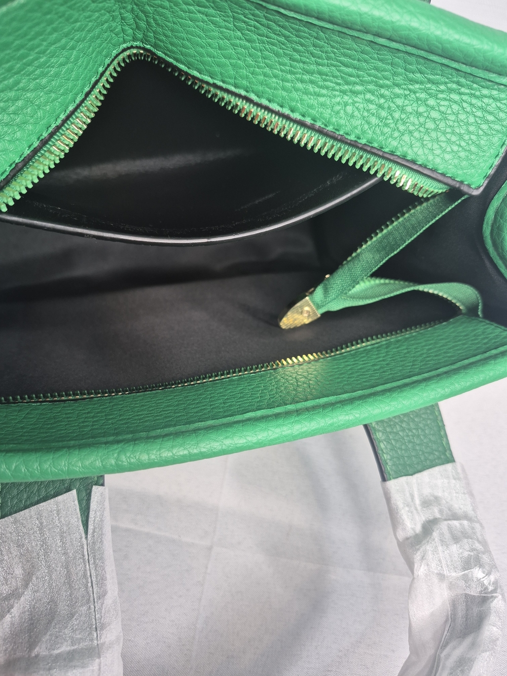 Fashion Green Structured Tote Bag NWOT - Picture 12 of 12